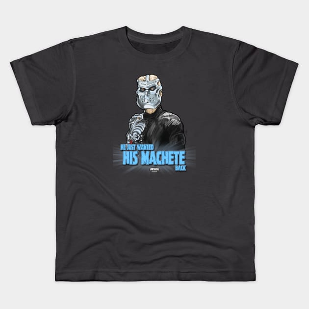 Uber Jason Voorhees Kids T-Shirt by AndysocialIndustries